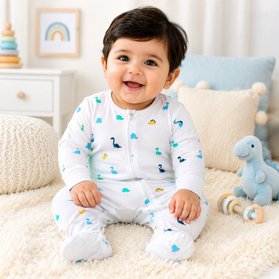 INFANT UNISEX  COTTON SLEEPSUIT