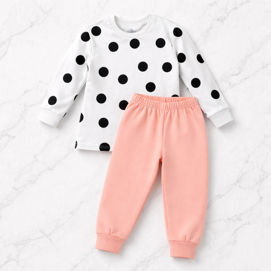 Girls T-Shirt And Pajama Set Pack of 2