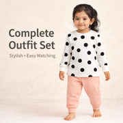 Girls T-Shirt And Pajama Set Pack of 2