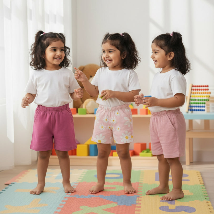 GIRLS SHORTS SET PACK OF 3