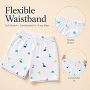 Kids Cotton Interlock 2-Pack T-Shirt & Shorts Set – Dinosaur Print Summer Co-ord Combo