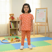 GIRLS PRINTED T-SHIRT PYJAMA SET