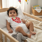 GIRLS COTTON ONESIES 3 PCS