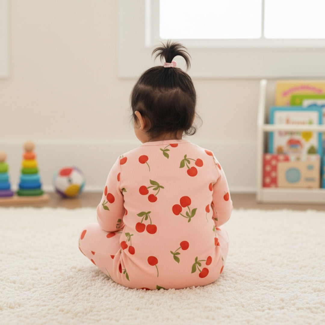 INFANT GIRLS COTTON SLEEPSUIT