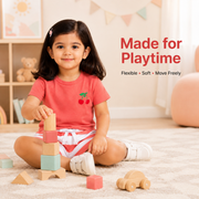 Coral Cherry Print T-Shirt & Shorts Set(Pack Of 2)