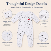 Baby Cotton Zip Style Romper Set (Pack of 3) – Cherry Print & Strawberry Mint Check