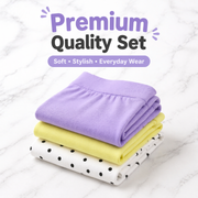 Baby Cotton Leggings Combo(Pack of 3) – Lavender,Lime and Printed Polka dot