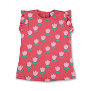 GIRLS TOPS FRILL SLEEVES PACK OF 3