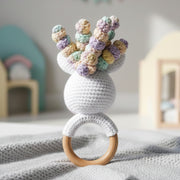 Rainbow hair Unicorn Rattle