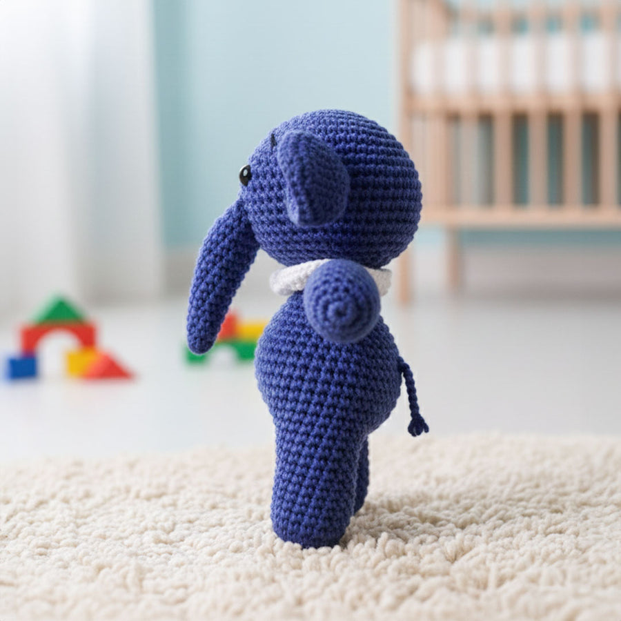 Deep Blue Elephant Buddy