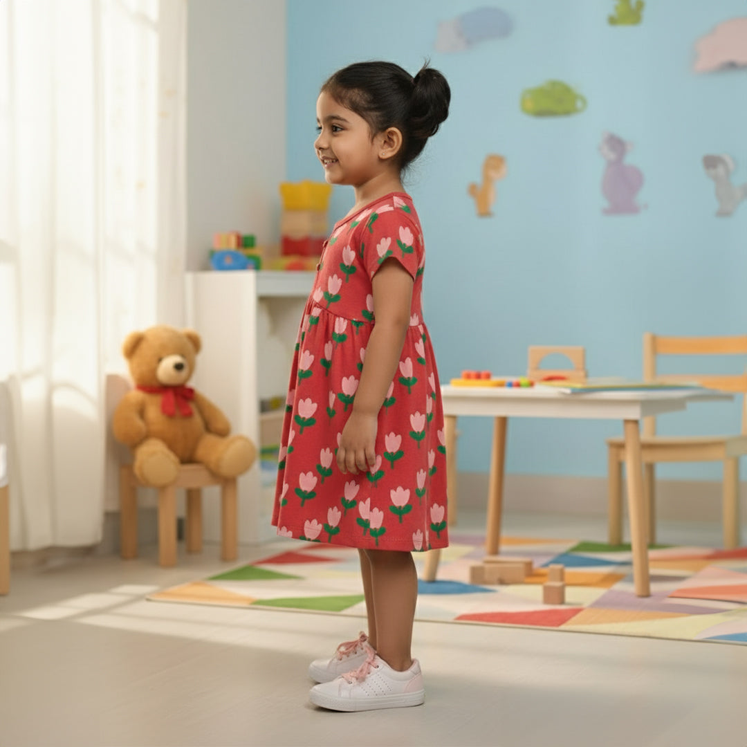 ONE PIECE DRESS/HALF SLEEVES SINGLE