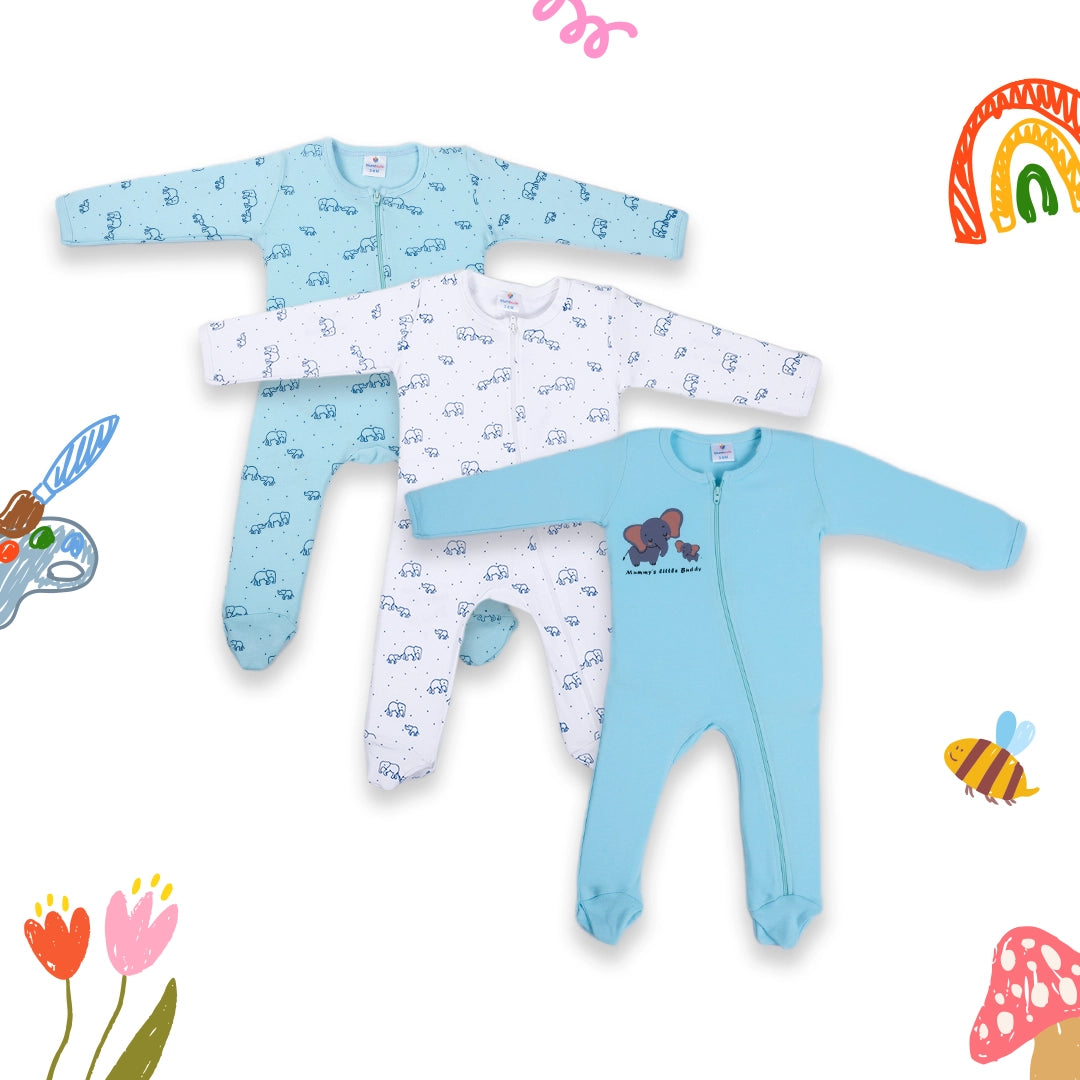 SLEEPSUITS WITH ZIPPER NEW BORN
