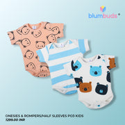 ONESIES & ROMPERS/HALF SLEEVES PO3 KIDS