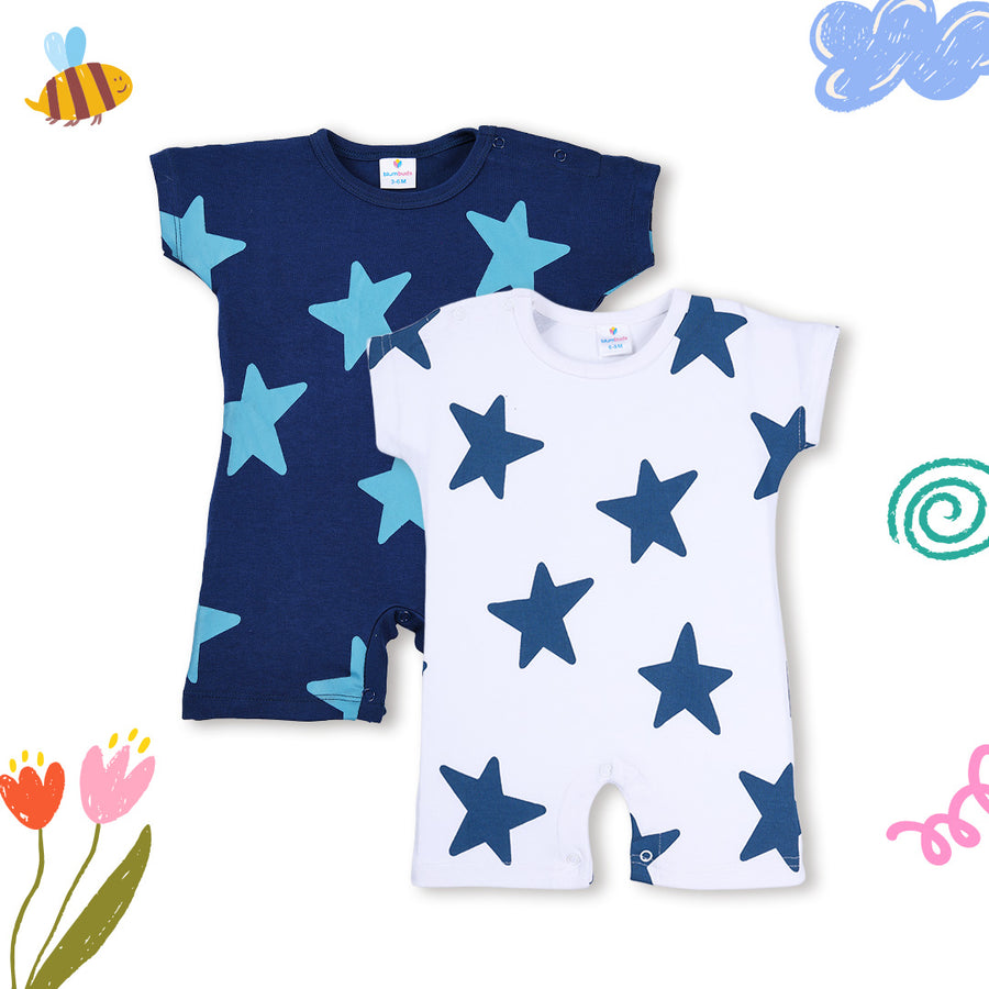 HALF SLEEVES ROMPERS NEW BORN (PO2)