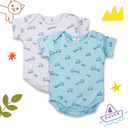 HALF SLEEVES ONESIES NEW BORN (PO2)