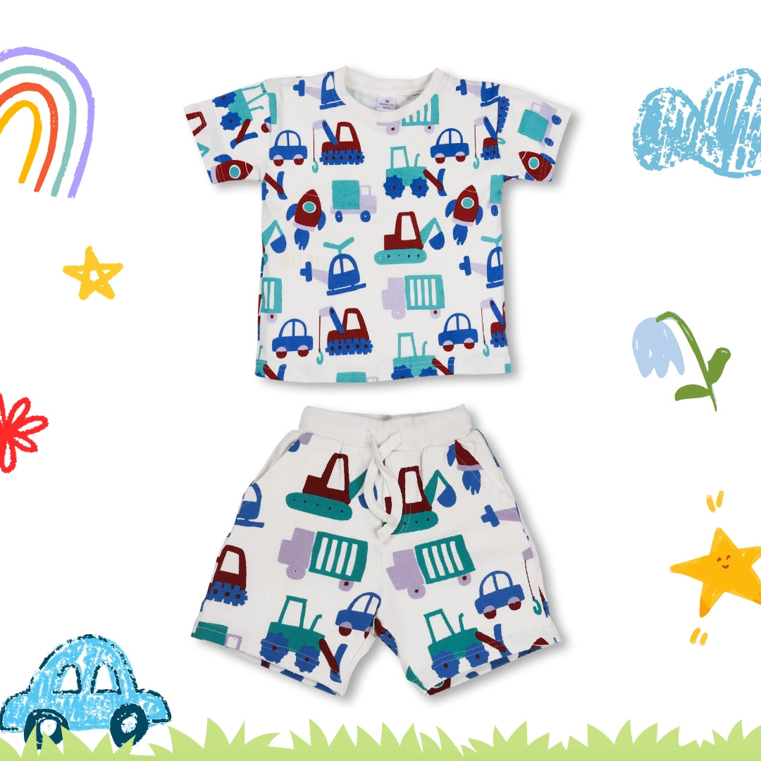 T-SHIRT & SHORTS CO-ORD SET (Single)