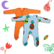 SLEEPSUITS WITH ZIPPER NEW BORN (PO2)