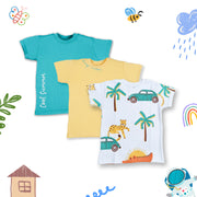 BOYS PACK OF 3 COTTON T-SHIRT