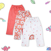 INFANT GIRLS DIAPER LEGGINGS PACK OF 3