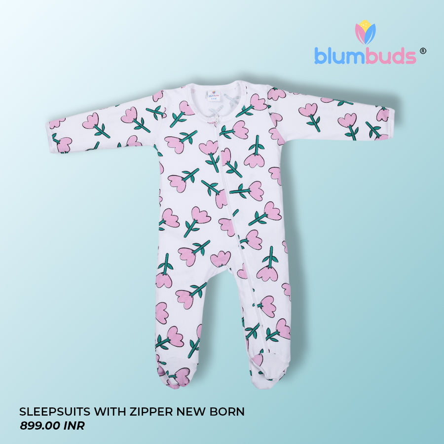 SLEEPSUITS WITH ZIPPER NEW BORN