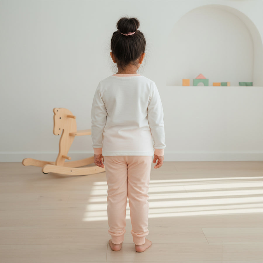 GIRLS PRINTED T-SHIRT PYJAMA SET