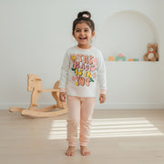 GIRLS PRINTED T-SHIRT PYJAMA SET